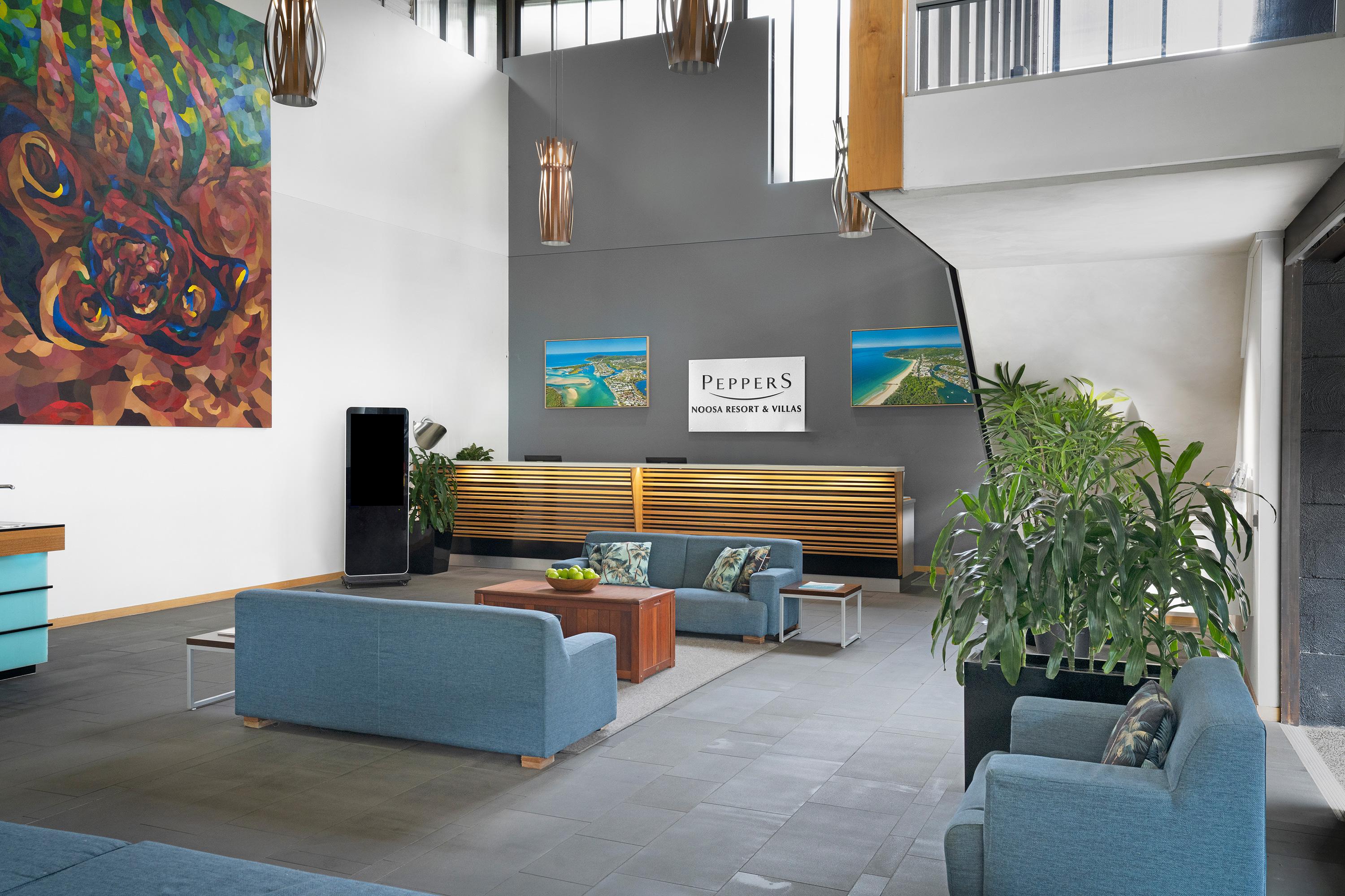 Peppers Noosa Resort And Villas מראה חיצוני תמונה Pepper's Hotel lobby